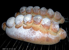 French-Style Bread in vorm van hanekam 1