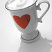 heart on a cup