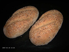 Sesame-Semolina Sandwich Rolls