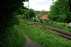 Icking - Schleichersteig and railway crossing