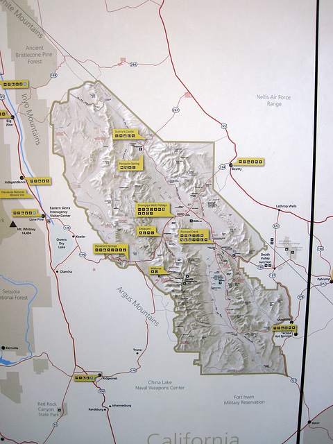 Map of DVNP at Furnace Creek Visitor Center (4307)