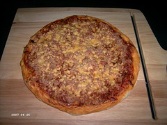 Tonijnpizza met Super Peel weer uit de oven