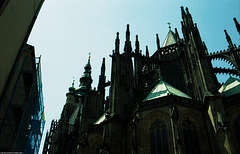 St. Vitus Cathedral, Rear View, Picture 3, Prazky Hrad, Prague, CZ, 2007