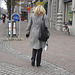 Aladdin Swedish blonde Lady in hammer heeled boots /  Blonde Suédoise en bottes à talons marteaux