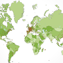 Google Analytics World Map