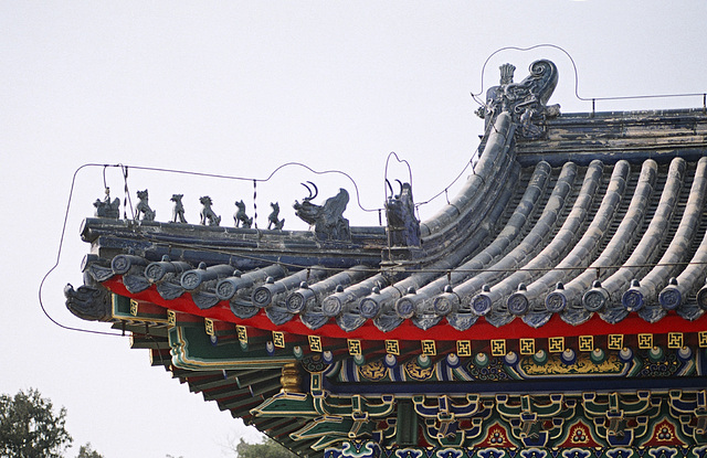 Zdobenie strechy na pagode