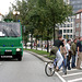 Police-watercannons welcomes visitors to Hamburg