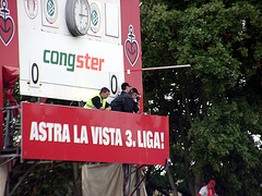 Camera-police on scoreboard