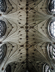 above the choir (Winchester Cathedral)