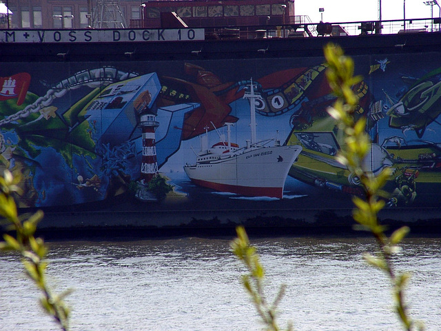 Graffiti on dock