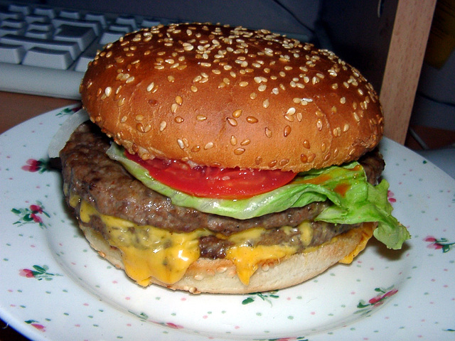 I'm not addicted to burger. ;-)