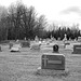 Immaculate heart of Mary cemetery - Churubusco. NY. USA.  March  29th 2009-  B & W