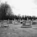 Immaculate heart of Mary cemetery - Churubusco. NY. USA.  March  29th 2009-  B & W