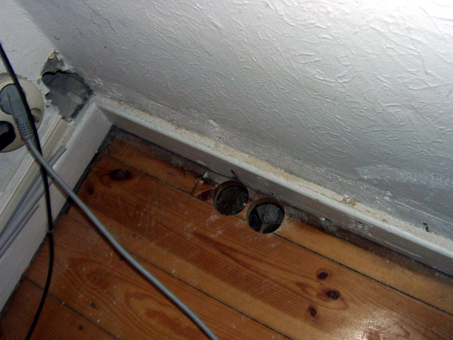 The heating-pipe - holes