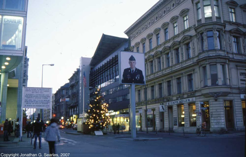 Checkpoint Charlie, East side, Berlin, Germany, January 2007