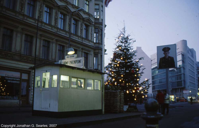 Checkpoint Charlie, West side, Berlin, Germany, January 2007