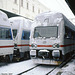 Class 471 and 971(?) EMUs In The Snow, Masarykovo Nadrazi, Prague, CZ, 2007