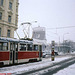 DPP #7079 In the Snow At Jiriho z Podebrad, with Kostel Nejsvetejsiho Srdce Pane in the background, Prague, CZ, 2007