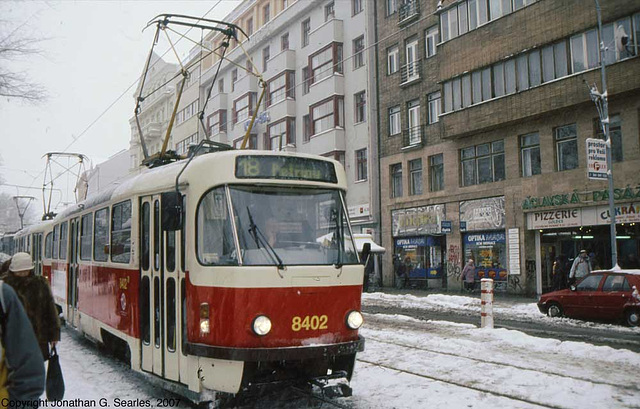 DPP #8402 In The Snow, Karlovo Namesti, Prague, CZ, 2007