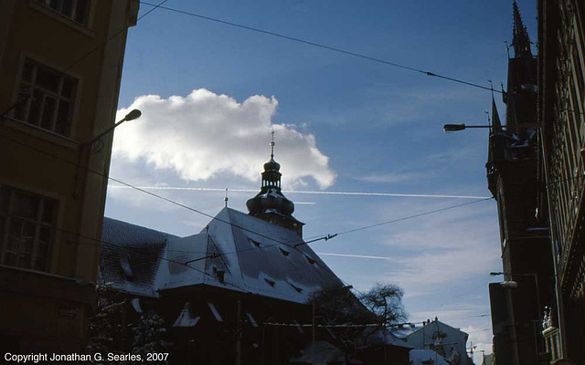 Contrails Over Jindrisska, Prague, CZ, 2007