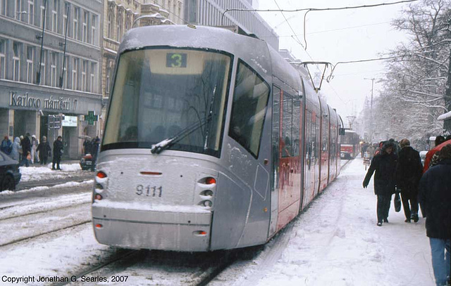 DPP #9111 In The Snow, Karlovo Namesti, Prague, CZ, 2007