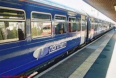 New Northern Trains Livery On A Class 158 Express DMU, Bradford Interchange, Bradford, West Yorkshire, England(UK), 2007