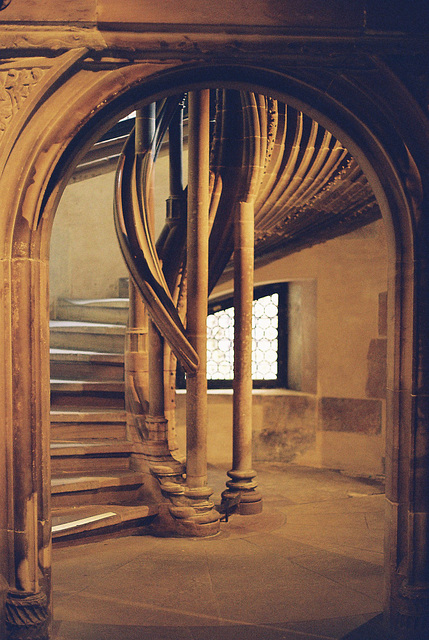 Strasbourg : Escalier renaissance du musée de l'Oeuvre Notre Dame