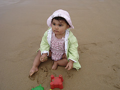 Rafaela, on the sand