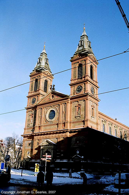 Kostel sv. Vaclava (St. Wenceslas'/St. Vaclav's Church), Stefanikova, Smichov, Prague, CZ, 2007
