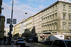Shops And Shadows, Stefanikova, Smichov, Prague, CZ, 2007