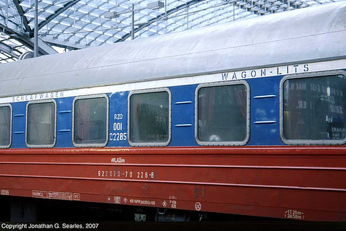 RZD/Wagons-Lits 00102285, Picture 1, Berlin Hbf, Berlin, Germany, 2007