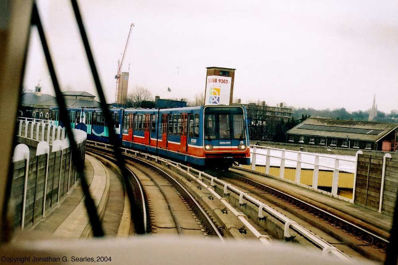 Docklands Light Railway #78 From The Cab Of An Oncoming Train, London, England(UK), 2004