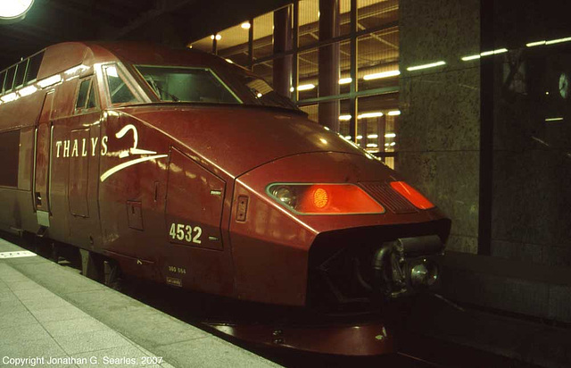 Thalys TGV #4532, Bruxelles-Midi Station, Brussels, Belgium, 2007