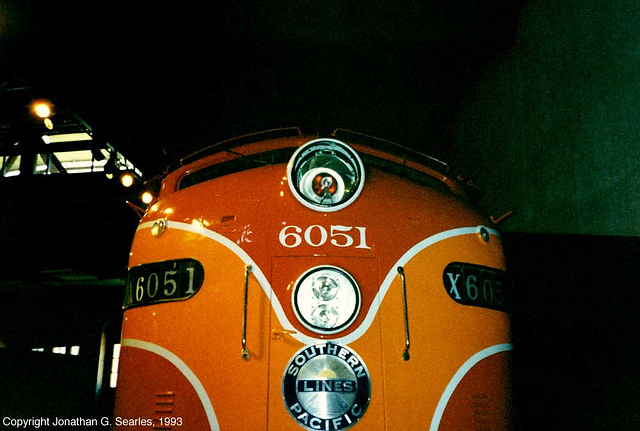 SP #6051 at the California State Railroad Museum, Sacramento, CA, USA, 1993