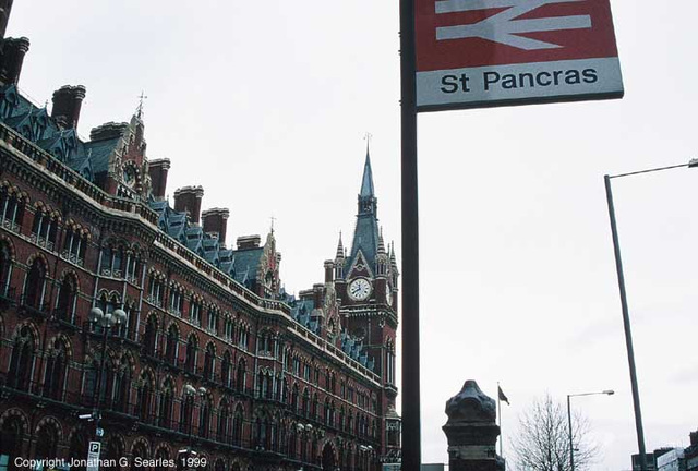 London St. Pancras Station and the Midland Hotel, London, England (UK), 1999