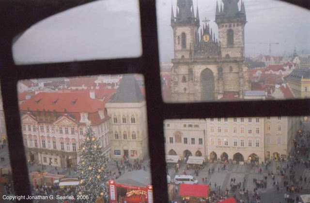 Staromestske Namesti From Stare Radnice Clock Tower, Prague, CZ, 2006