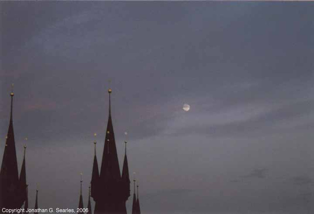 Tynsky Chram And The Moon At Dusk, Prague, CZ, 2006