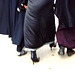 Séduisante jeune Islamique en bottes à talons aiguilles -  Maghreb  /  North Africa  /  Janvier 2009 - Talons accentués avec photofiltre