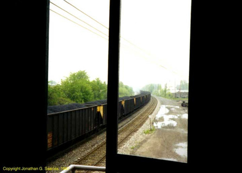 Union Pacific Unit Coal Train From Berea Tower, Picture 2, Berea, OH, USA, 1997