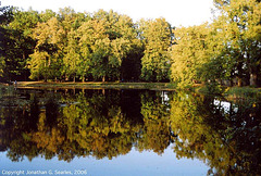 Reflection In Pond, Cesky Krumlov, South Bohemia(CZ), 2006