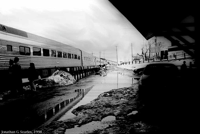 Amtrak Train #69 At Plattsburgh, NY, USA, 1998