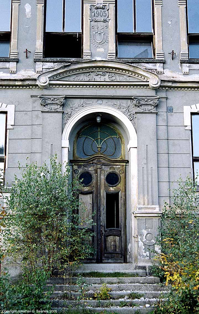 Door On Abandoned School, Josefuv Dul, Liberecky Kraj, Bohemia(CZ), 2006
