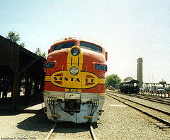 ATSF #347c, Picture 2, Sacramento, CA, USA, 1993