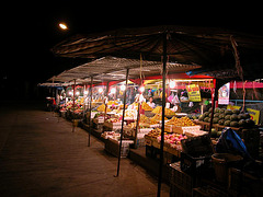 At the night market in Loei