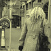 Aladin Swedish blond Lady in hammer heeled boots /  Blonde Suédoise en bottes à talons marteaux - Helsingborg / Suède.  22 Octobre 2008- Vintage