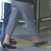 Mature in sexy nun shoes  /Dame mature en chaussures de religieuses sexy - Aéroport de Bruxelles.