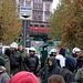 Wasserwerfer, Räumpanzer, Polizisten und wohl auch noch ein paar Demonstranten