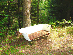 Solitude Ste-Françoise - Québec- CANADA - 20 août 2006   - Siège baignoire  /   Bath bench