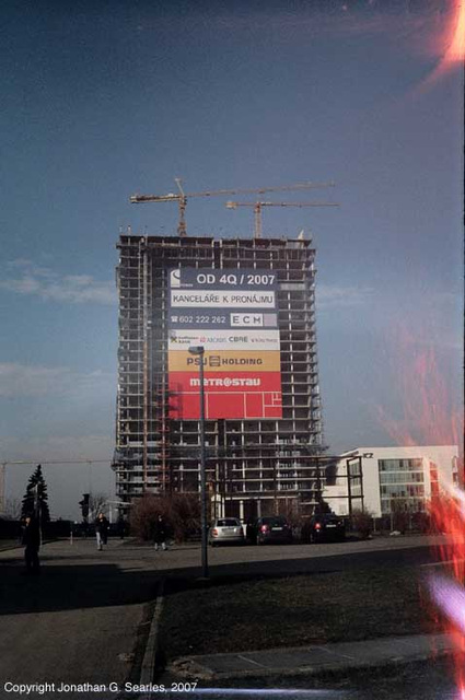 City Tower, Light Leaks, Pankrac, Prague, CZ, 2007