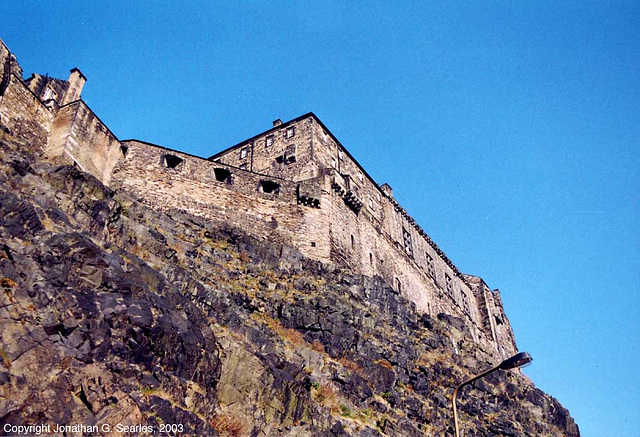 Edinburgh Castle, colors adjusted, Edinburgh, Scotland, 2003